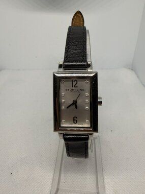 Stuhrling Vogue Paris 810.SET.01 Women's 21mm Silver Swarovski Swiss Quartz Watc